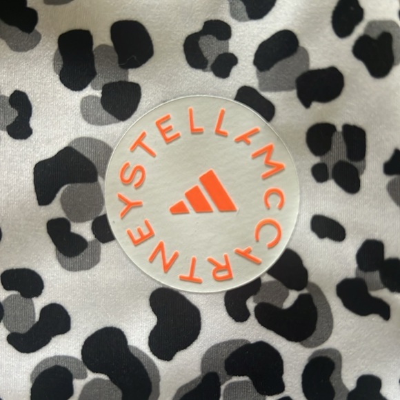 ADIDAS x Stella McCartney Cropped Leopard-Print Stretch Leggings Size: XS - Picture 9 of 16